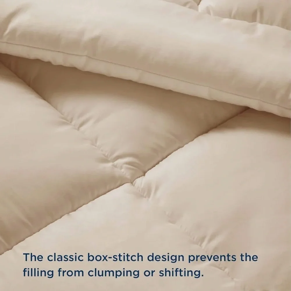 Brand New Bedsure GentleSoft Down Alternative Comforter Queen Beige